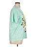 Unbranded Floral Teal Short Sleeve T-Shirt Size XL - photo 4