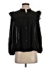 MNG Black Long Sleeve Blouse Size 2 - photo 1