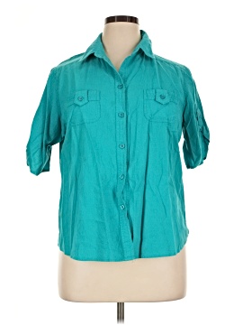 White Stag 3/4 Sleeve Button Down Shirt