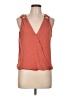 Veronica M. Orange Sleeveless Blouse Size L - photo 1
