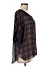 Topshop 100% Polyester Blue 3/4 Sleeve Blouse Size 8 - photo 4