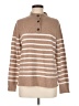 J.Crew Factory Store Stripes Tan Pullover Sweater Size M - photo 1