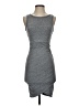 Leith Solid Gray Casual Dress Size XXS - photo 1