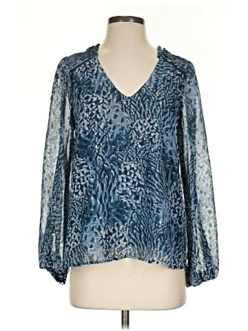 Aqua 3/4 Sleeve Blouse (view 1)