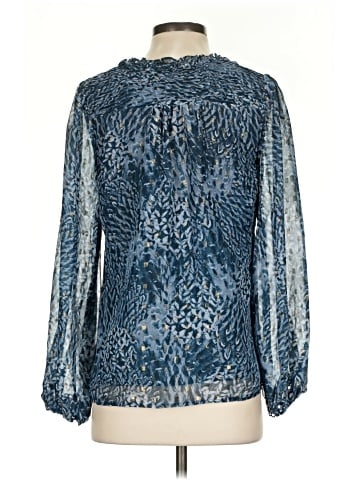 Aqua 3/4 Sleeve Blouse (view 2)