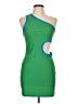 Mango Color Block Green Cocktail Dress Size L - photo 1