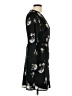 Lush 100% Polyester Floral Black Casual Dress Size L - photo 4
