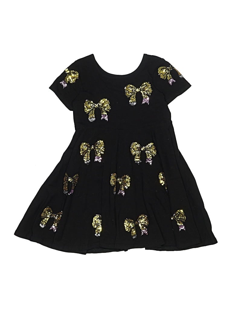Pre-owned Assorted Brands Kids' Dress In Black