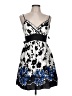 Snap Print Blue Cocktail Dress Size 11 - photo 1