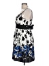 Snap Print Blue Cocktail Dress Size 11 - photo 5