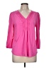 Lands' End Pink 3/4 Sleeve Blouse Size M - photo 1