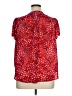 Fun2Fun 100% Polyester Hearts Red Short Sleeve Blouse Size 1X - photo 2