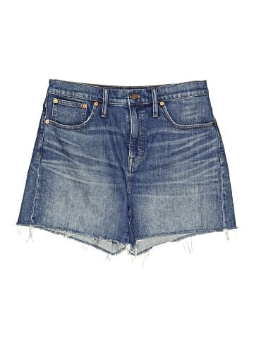 Madewell High-Rise Denim Shorts in Glenoaks Wash: Cutoff Edition (view 1)
