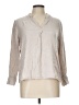 Old Navy 100% Cotton Gray Long Sleeve Blouse Size L - photo 1