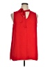 Halogen 100% Polyester Red Sleeveless Blouse Size XL - photo 1