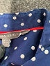 Laura Ashley Polka Dots Blue Long Sleeve Button-Down Shirt Size 10 - photo 8