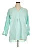 L.L.Bean 100% Linen Teal 3/4 Sleeve Blouse Size XL - photo 1