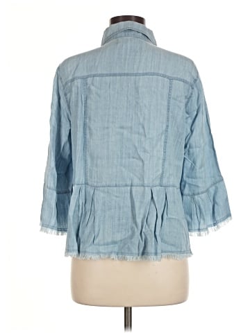 MULTIPLES 3/4 Sleeve Button-Down Shirt (view 2)