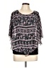 AB Studio 100% Polyester Black 3/4 Sleeve T-Shirt Size L - photo 1