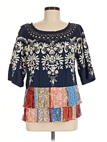 John Mark 3/4 Sleeve Blouse (view 1)