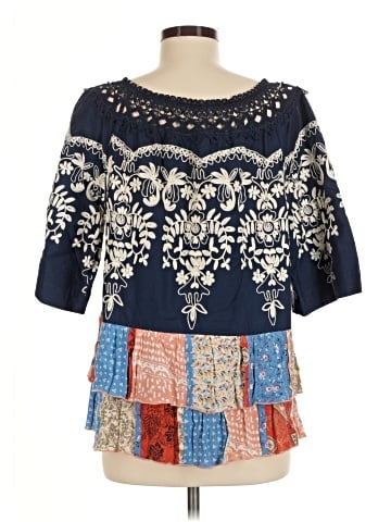 John Mark 3/4 Sleeve Blouse (view 2)