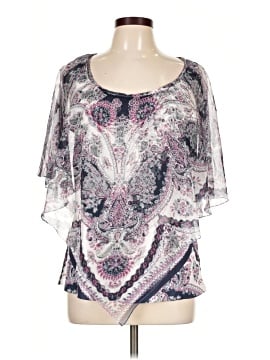 Jm Collection 3/4 Sleeve Blouse