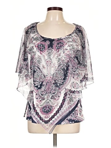 JM Collection 3/4 Sleeve Blouse (view 1)