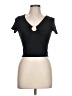 Moa Moa Black Short Sleeve Top Size L - photo 1