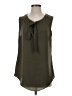 CAbi 100% Polyester Green Sleeveless Blouse Size S - photo 1