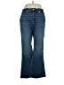 MICHAEL Michael Kors Chevron-herringbone Blue Jeans Size 14 - photo 1