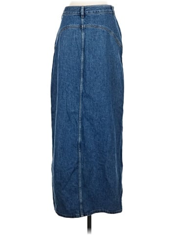 Madewell Denim Western Maxi Skirt in Emario Wash (view 2)