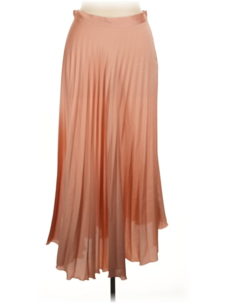 Pre-owned Zara Formal Skirt In Tan