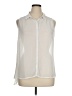 a.n.a. A New Approach 100% Polyester Ivory Sleeveless Blouse Size XL - photo 1