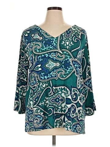 Travelers by Chico's 3/4 Sleeve Blouse (view 1)