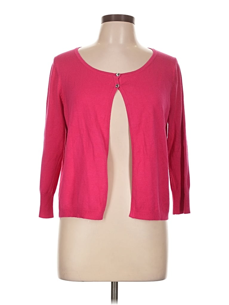 Pre-owned Express Design Studio Cardigan Sweater In Pink