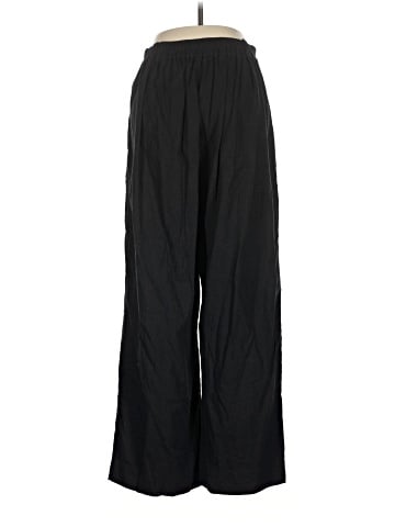 Madewell Pull-On Straight Crop Pants in Linen Blend (view 2)