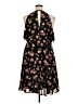 Torrid 100% Polyester Floral Black Casual Dress Size 16 - photo 2