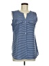 Croft & Barrow 100% Polyester Blue Sleeveless Blouse Size M - photo 1