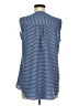 Croft & Barrow 100% Polyester Blue Sleeveless Blouse Size M - photo 2