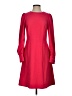 J.Crew 100% Polyester Solid Red Casual Dress Size 2 (tall) - photo 1