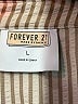 Forever 21 100% Polyester Stripes Tan Short Sleeve Blouse Size L - photo 7