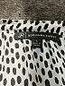 Adrianna Papell 100% Polyester Polka Dots Silver Short Sleeve Blouse Size S - photo 7