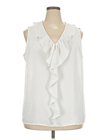 Black Label by Evan Picone Sleeveless Blouse (view 1)