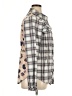 CAbi 100% Cotton Plaid Gray Long Sleeve Blouse Size XL - photo 4