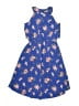 Lily Bleu 100% Polyester Floral Blue Dress Size 10 - photo 2