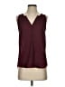 Candie's 100% Polyester Burgundy Sleeveless Blouse Size XS - photo 1