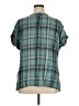 J.Jill Argyle Teal Short Sleeve Blouse Size XL - photo 2