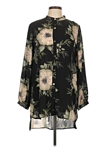 Joan Vass 3/4 Sleeve Blouse (view 1)