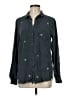 Cloth & Stone 100% Lyocell Stars Gray Long Sleeve Button-Down Shirt Size M - photo 1
