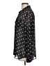 Coldwater Creek 100% Polyester Polka Dots Black Long Sleeve Blouse Size L - photo 5